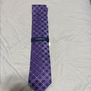 Croft & Barrow Geometric Purple Tie